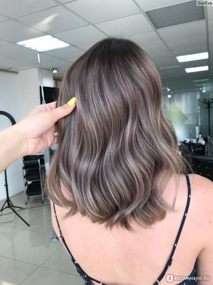 Эйр тач на темные волосы средней