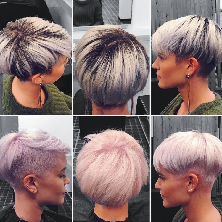 Пикси с бритым затылком