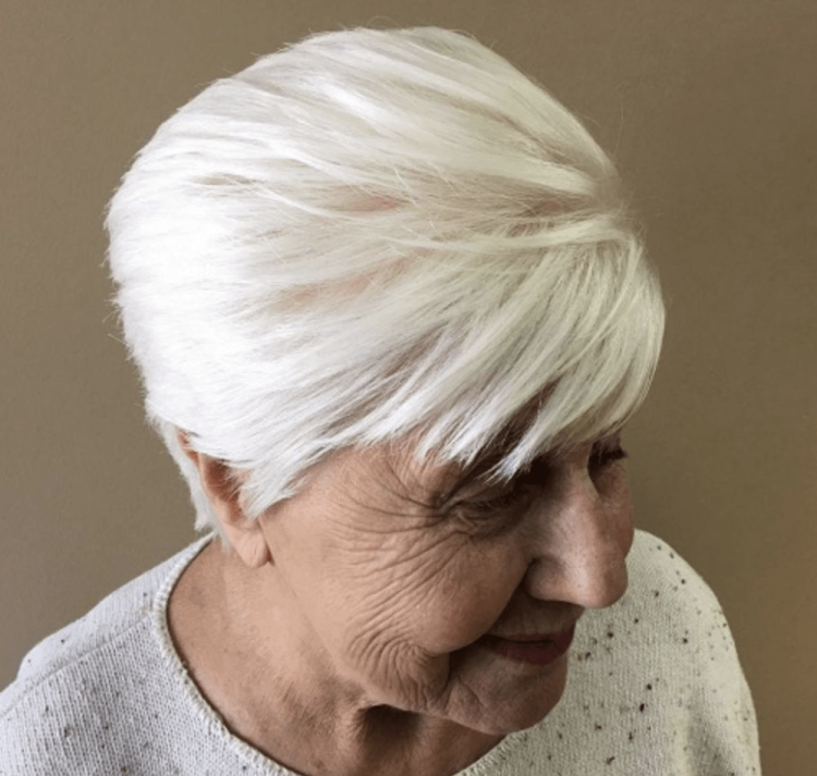 Прическа для пенсионерки