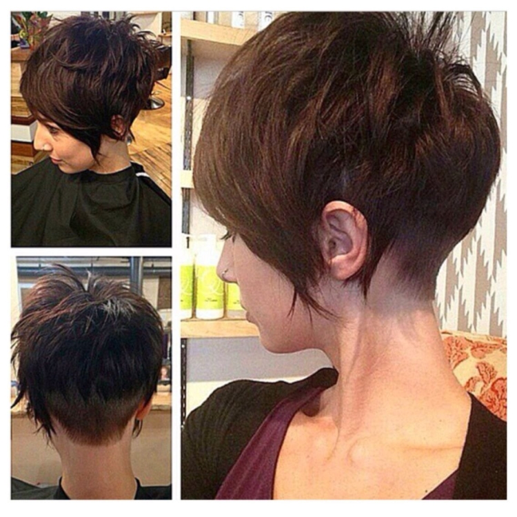 Короткие стрижки сзади женские ассиметрия