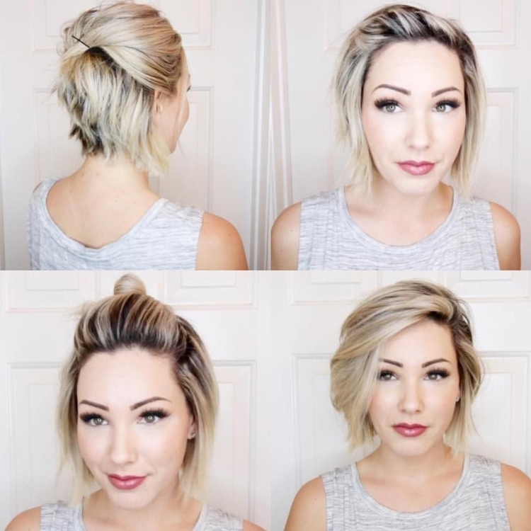 Быстрые прически на каре