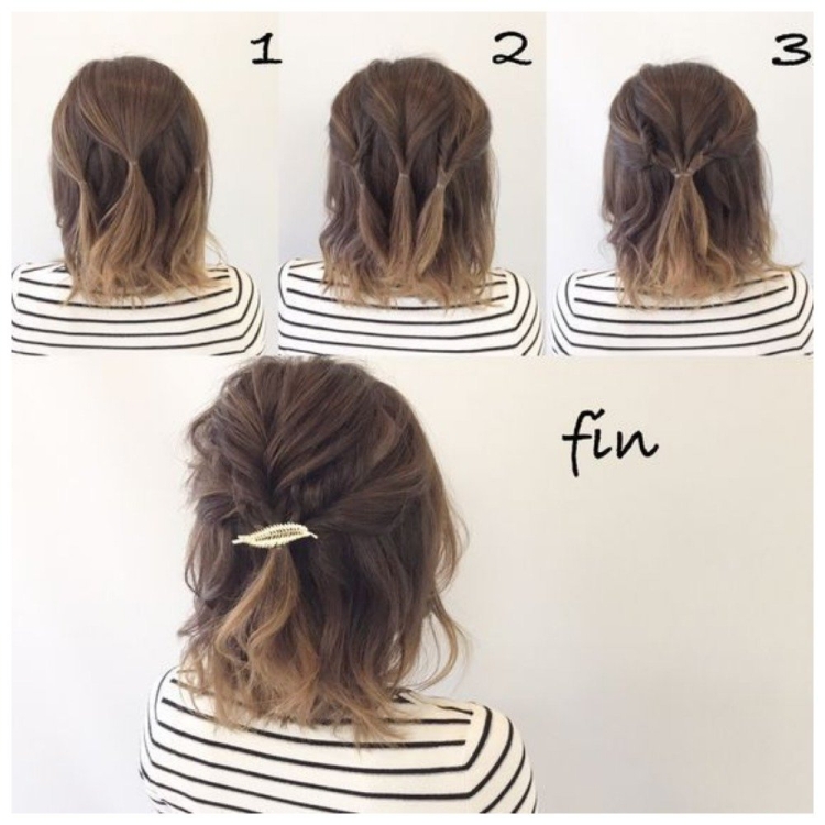 Легкие прически на короткие волосы