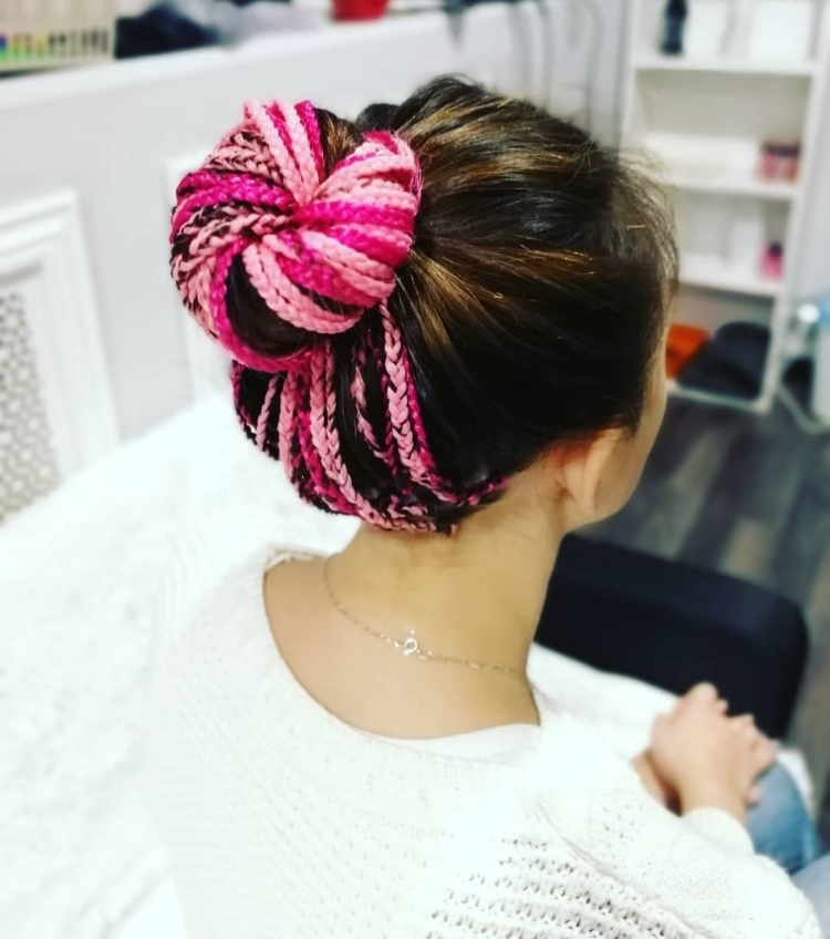 Затылок афрокосы косы