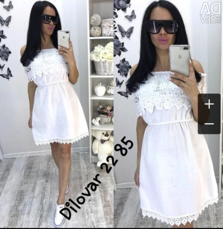 Летнее платье белое Садовод