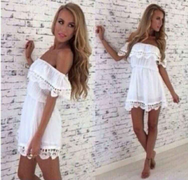 Летний сарафан с кружевом своими руками