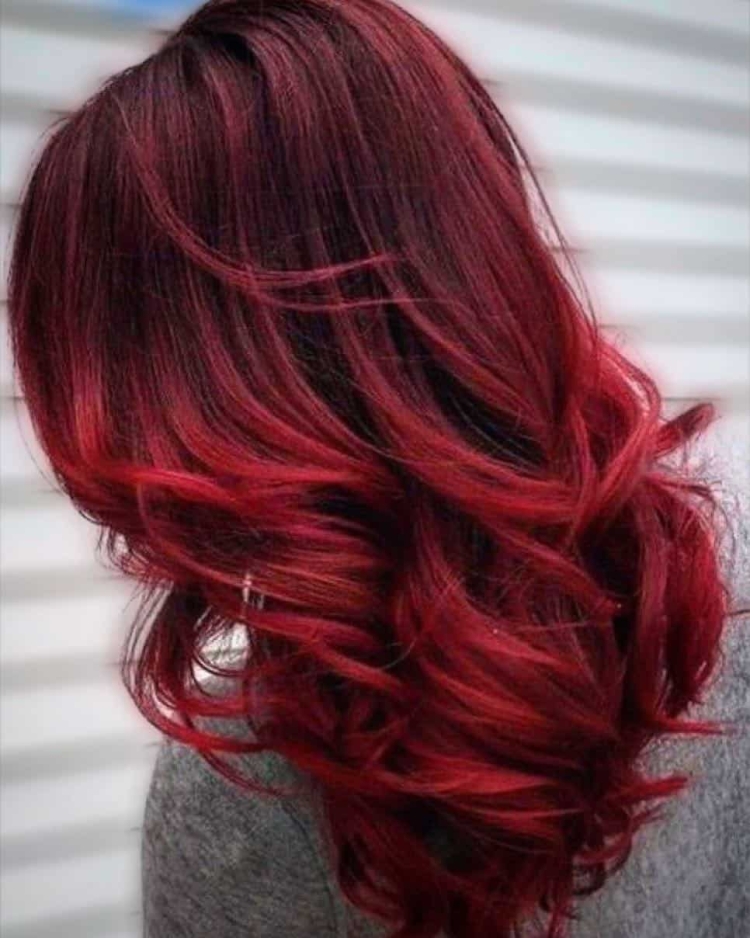 Прически с красными волосами