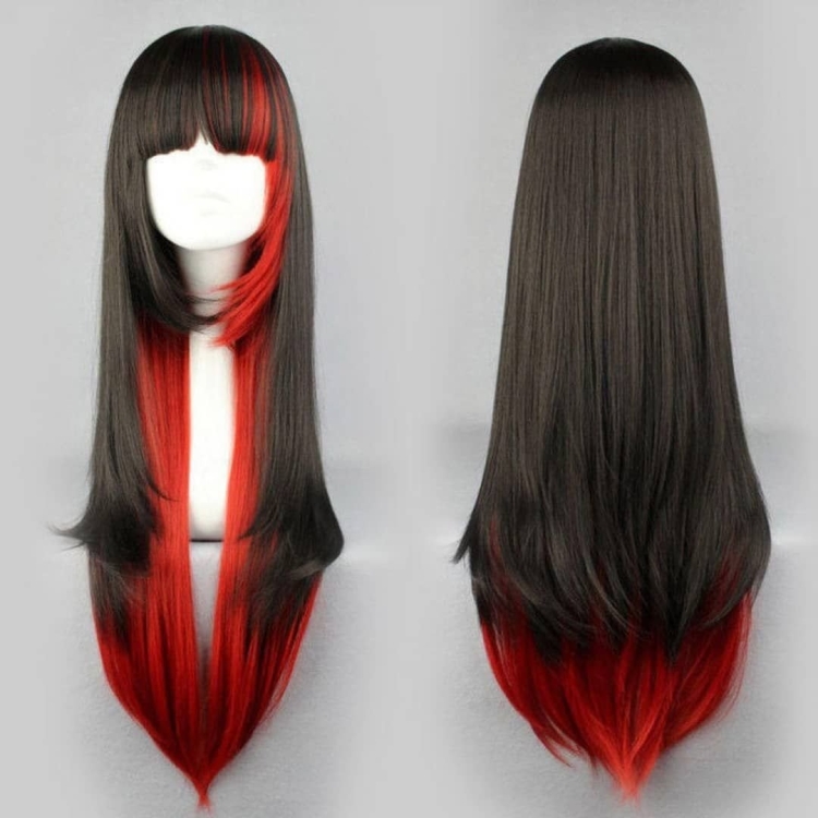 Чёрный парик для косплея