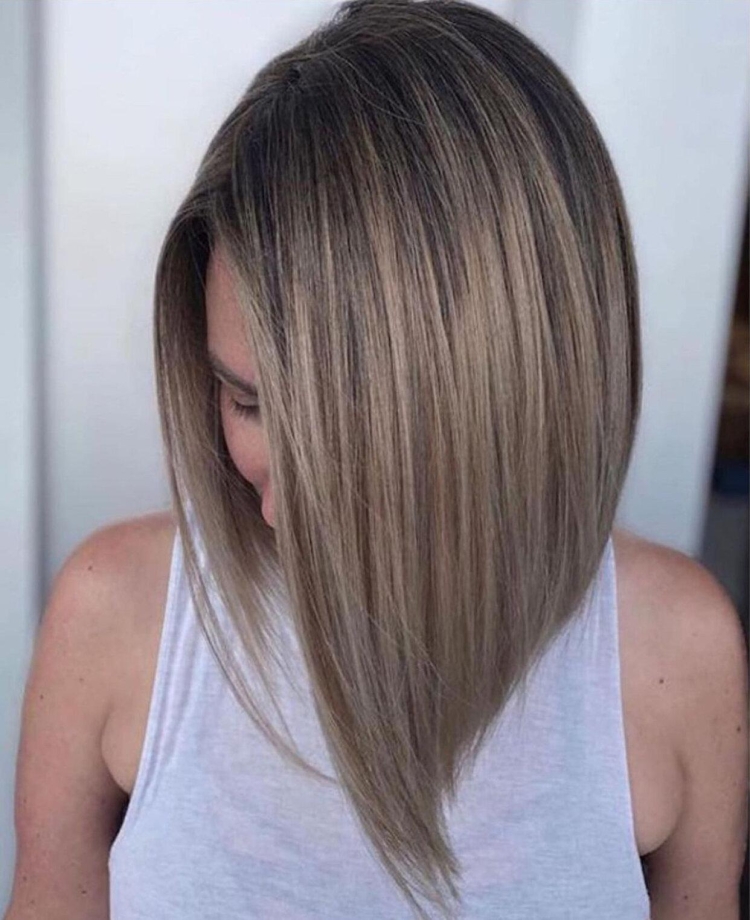 Каре мелирование на русые