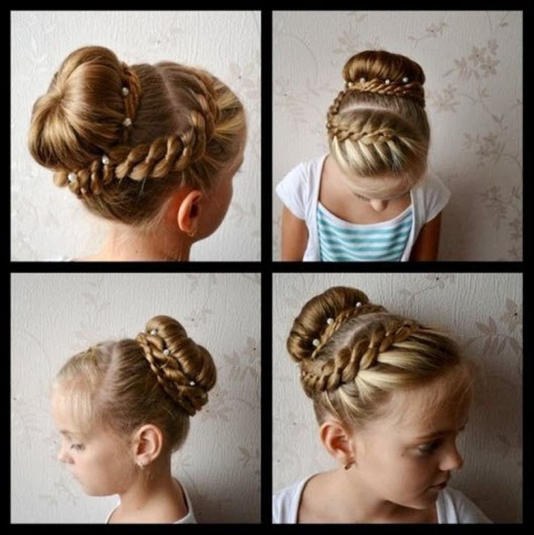 Причёски из косичек для девочек в садик на выпускной