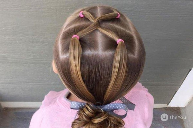 Детские причёски в садик простые