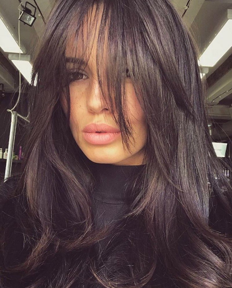 Шатуш на средние волосы с челкой