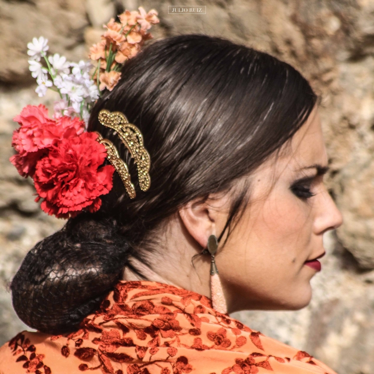 Испанка фламенко прическа