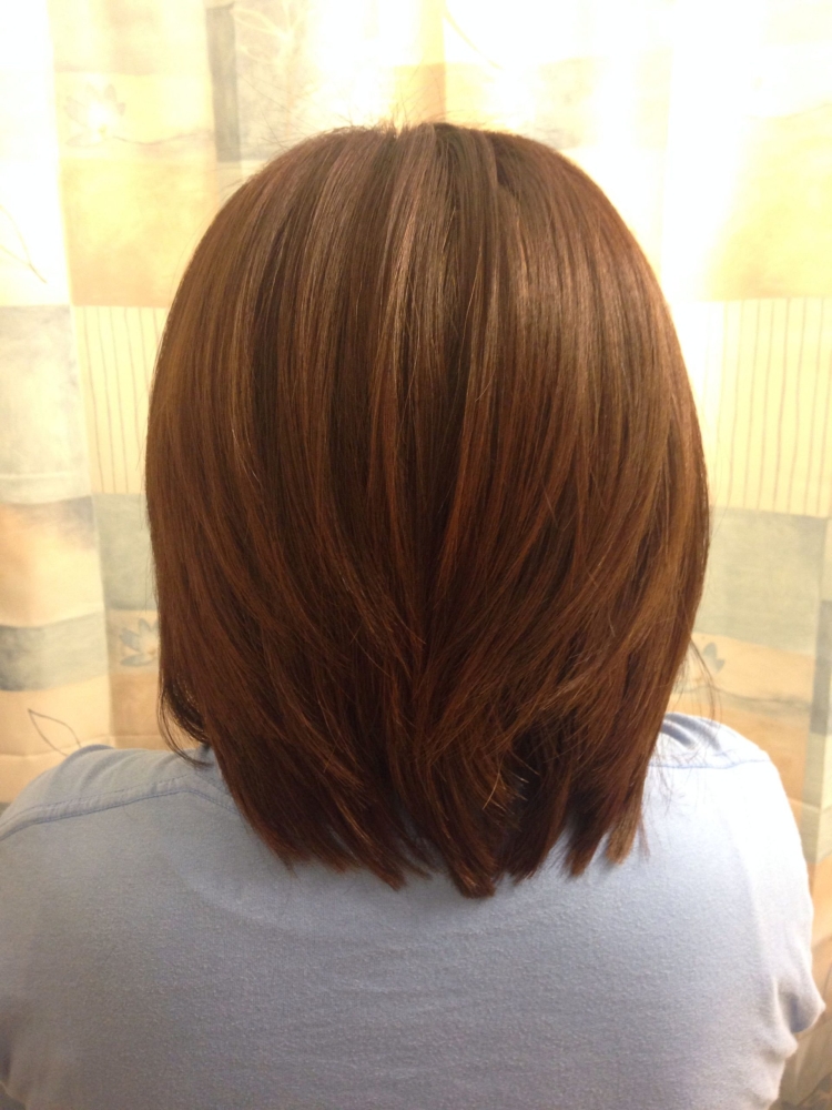 Стрижки Зведр сзади на средние волосы