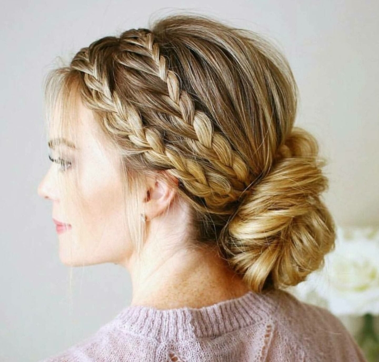 Прически с косичками