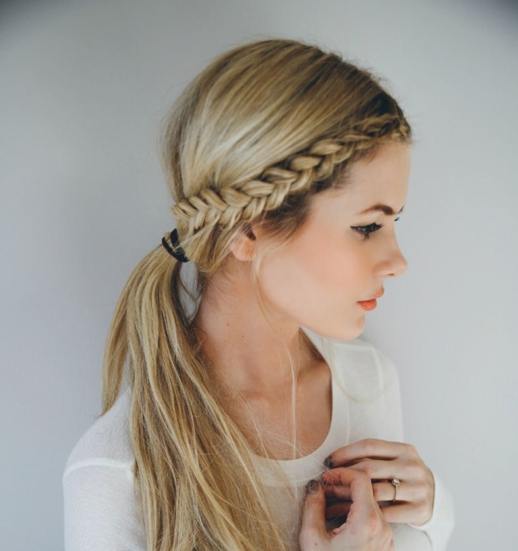 Прически с плетением