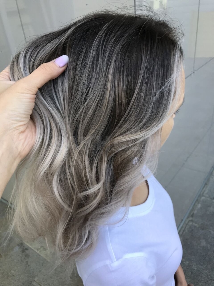 Пепельно русый цвет волос тонирование