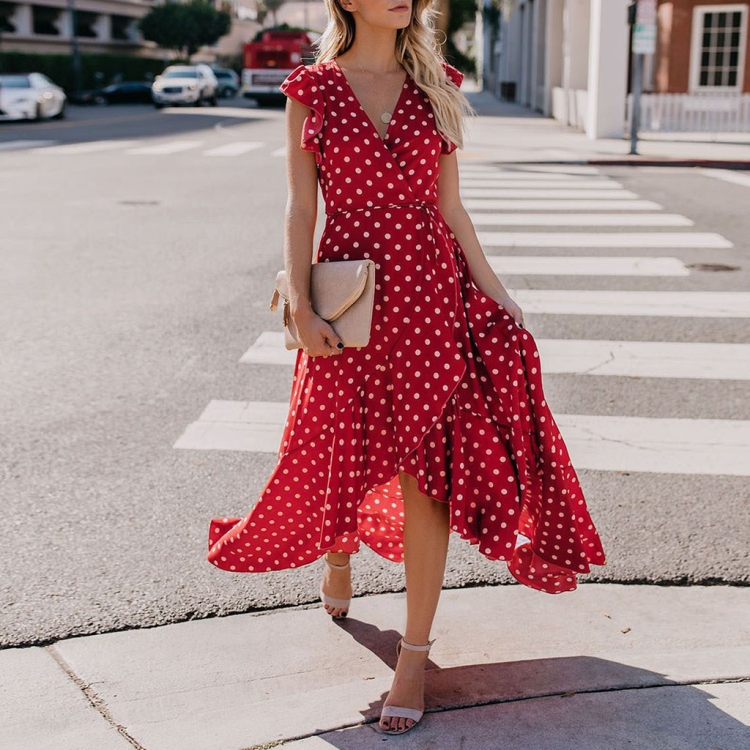 Платье в горошек