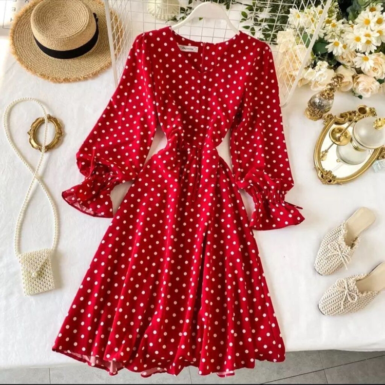 Платье горох