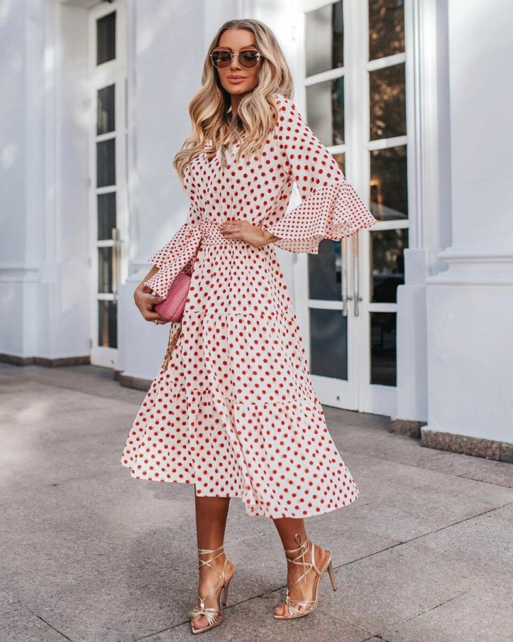 Летнее платье миди