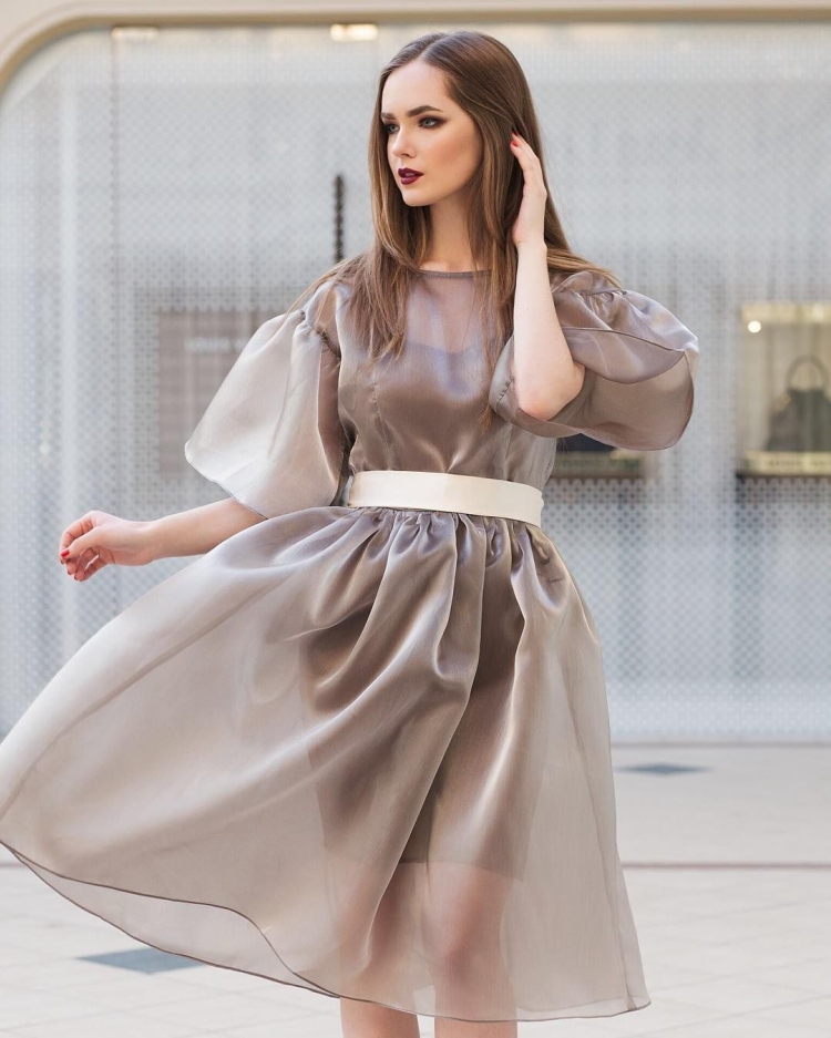 Шифоновое платье макси