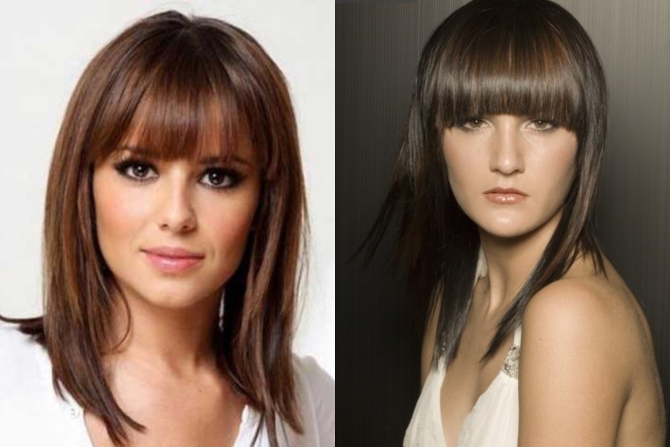 Каскад с филированной челкой