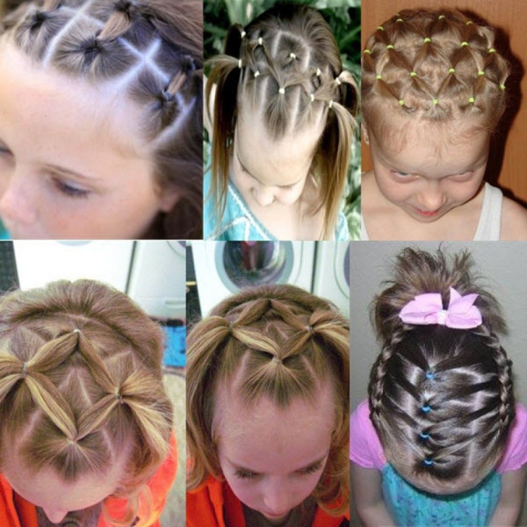 Прически с резиночками на короткие стрижки