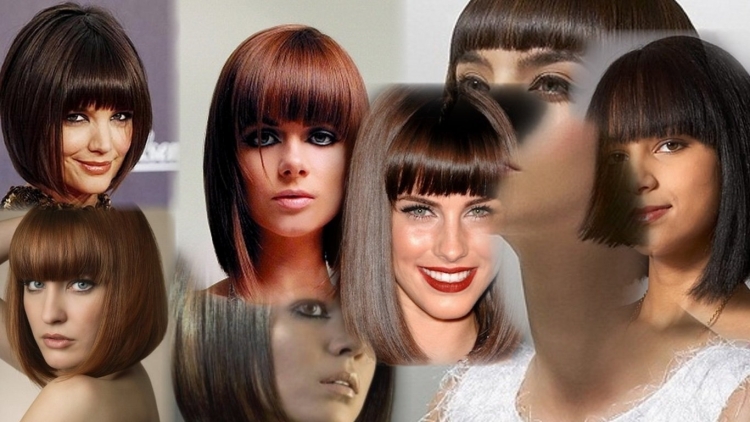 Красивые стрижки каре с челкой