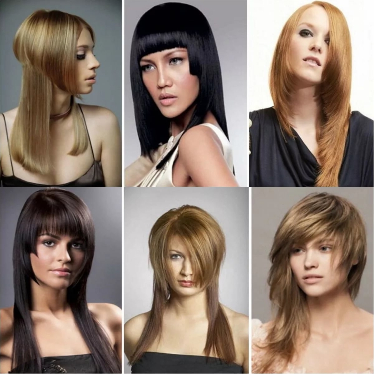 Модные стрижки женские на длинные волосы с челкой