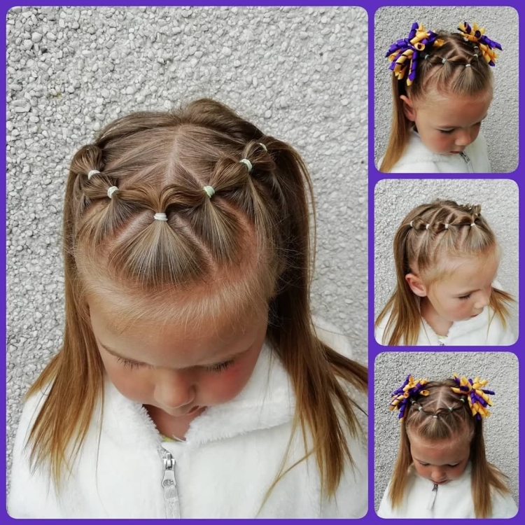 Прически на короткие волосы для детей в садик