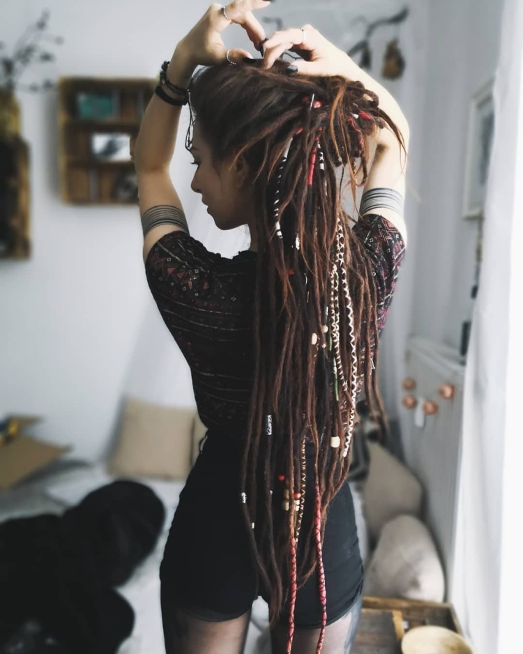Де дреды и косы микс