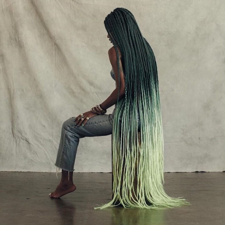 Афрохвост с брейдами