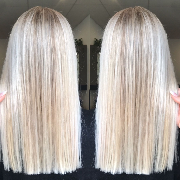 Волосы по лопатки блонд