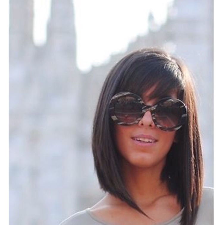 Боб каре Лонг с длинной челкой