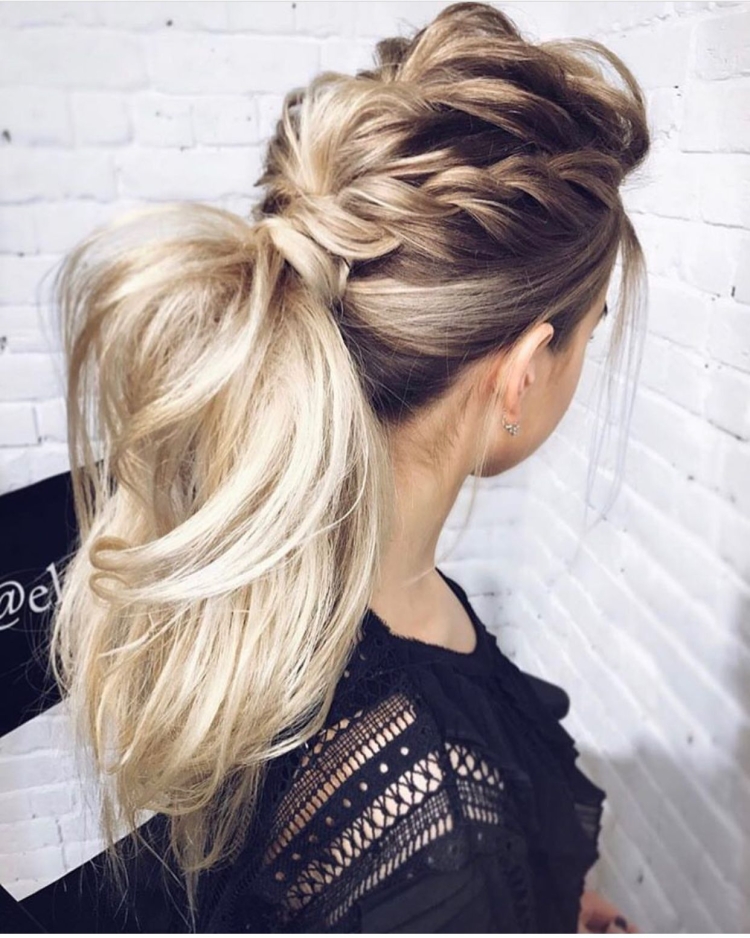 Высокий хвост на тонкие волосы