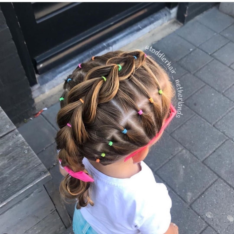 Прически с силиконовыми резинками