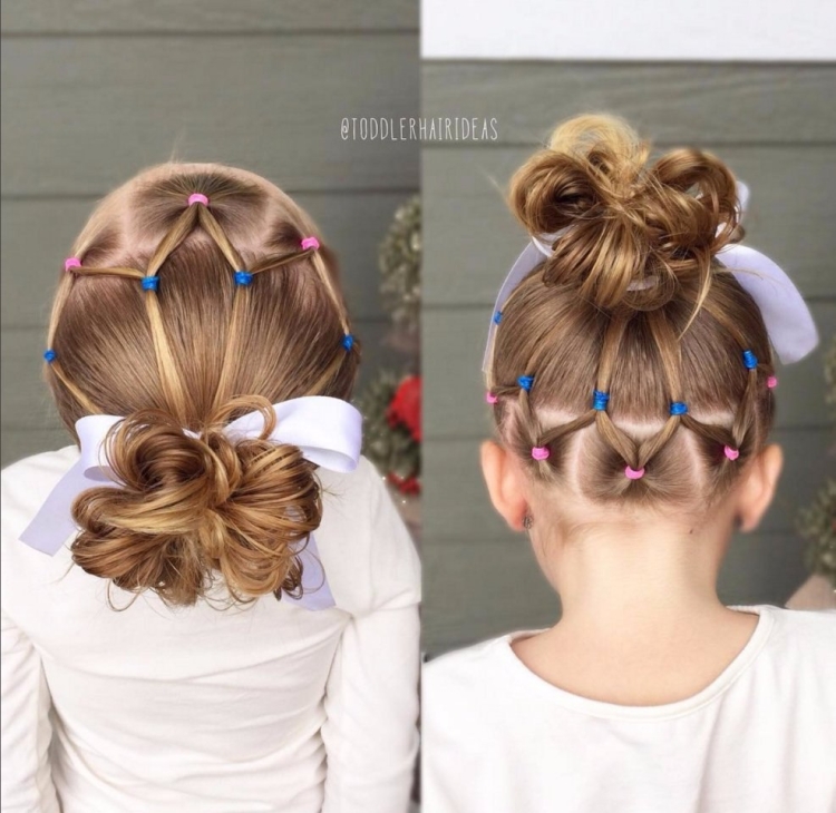 Детский пучок с резинками