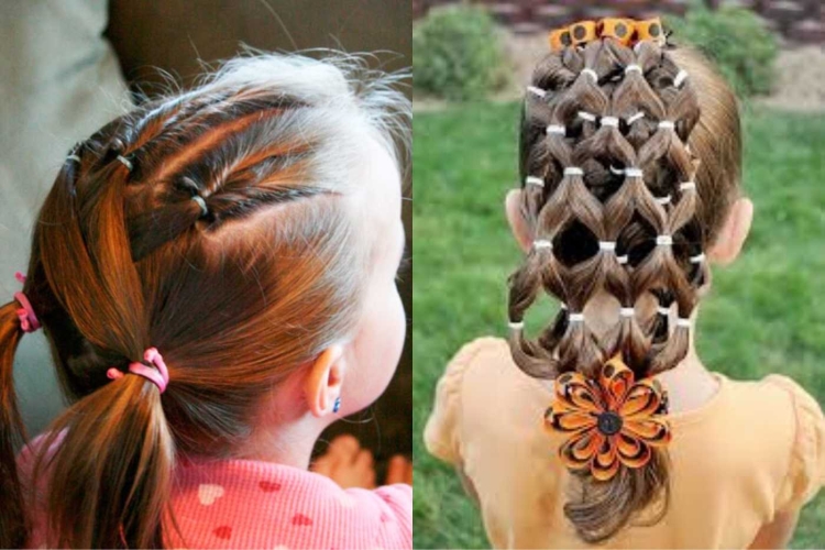 Причёска дракончик для девочки