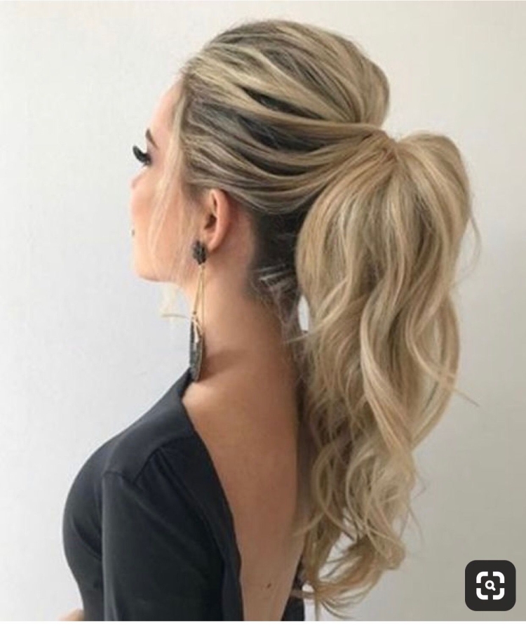 Свадебная прическа хвост