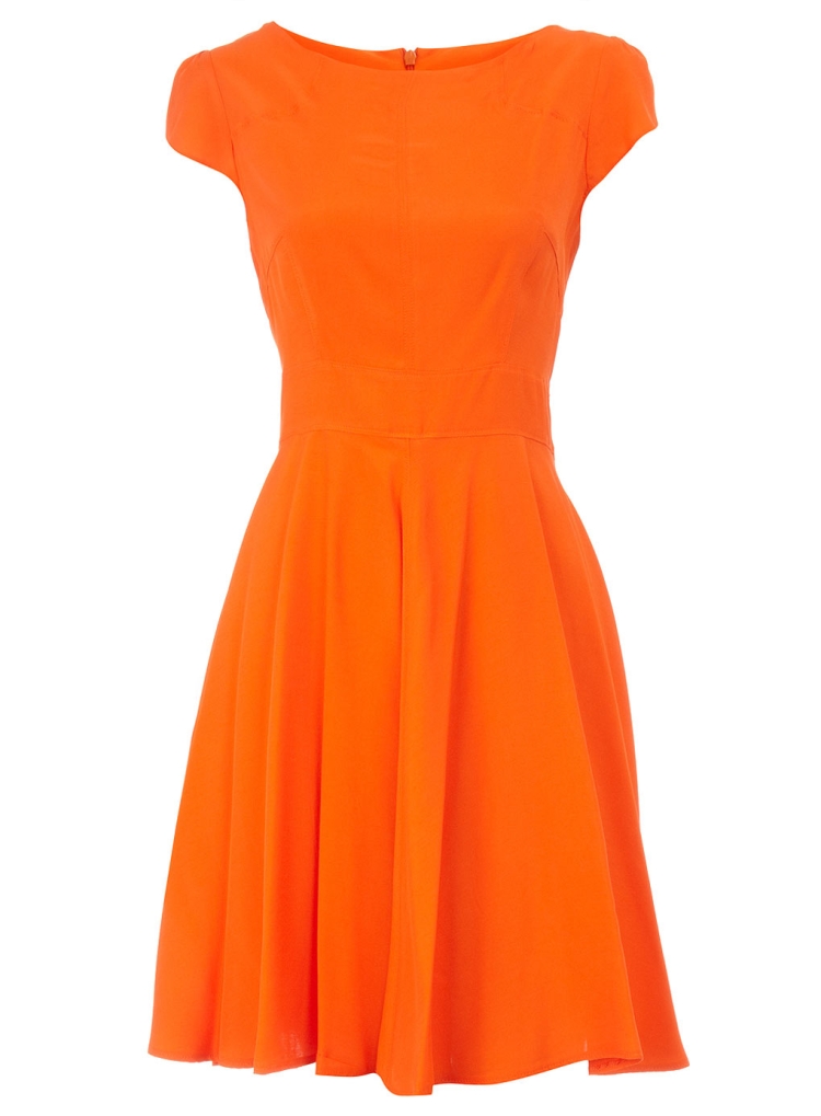 Оранжевое платье для девочки