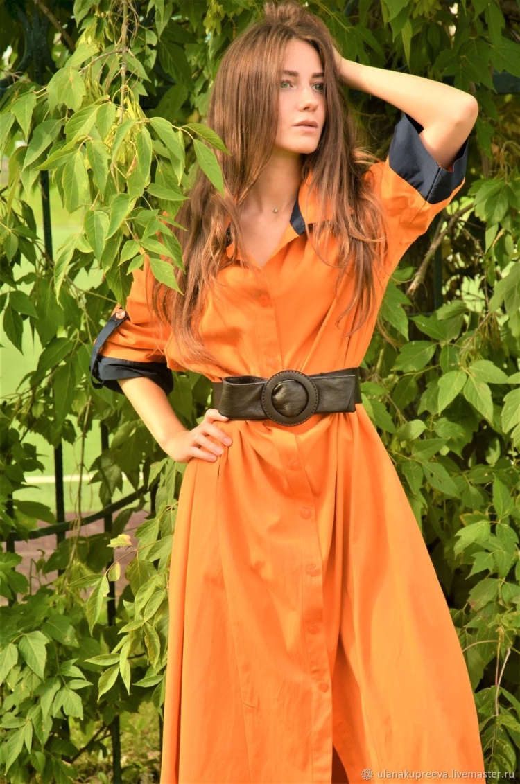 Оранжевый цвет в одежде