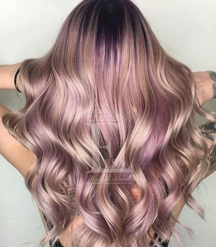 Окрашивание розовый кварц