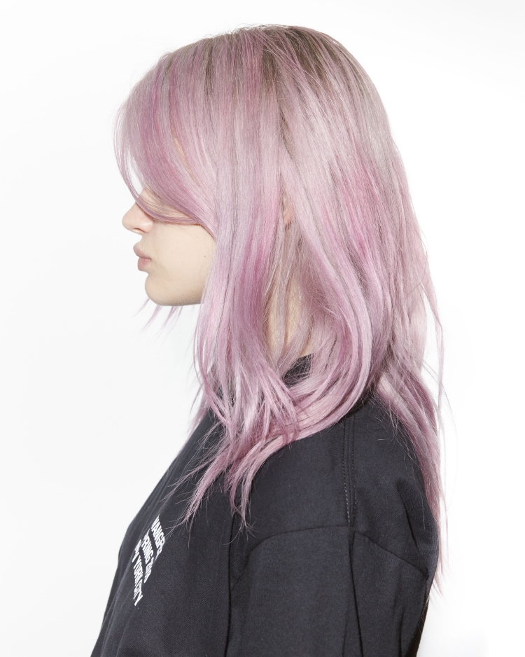 Розовый кварц волосы