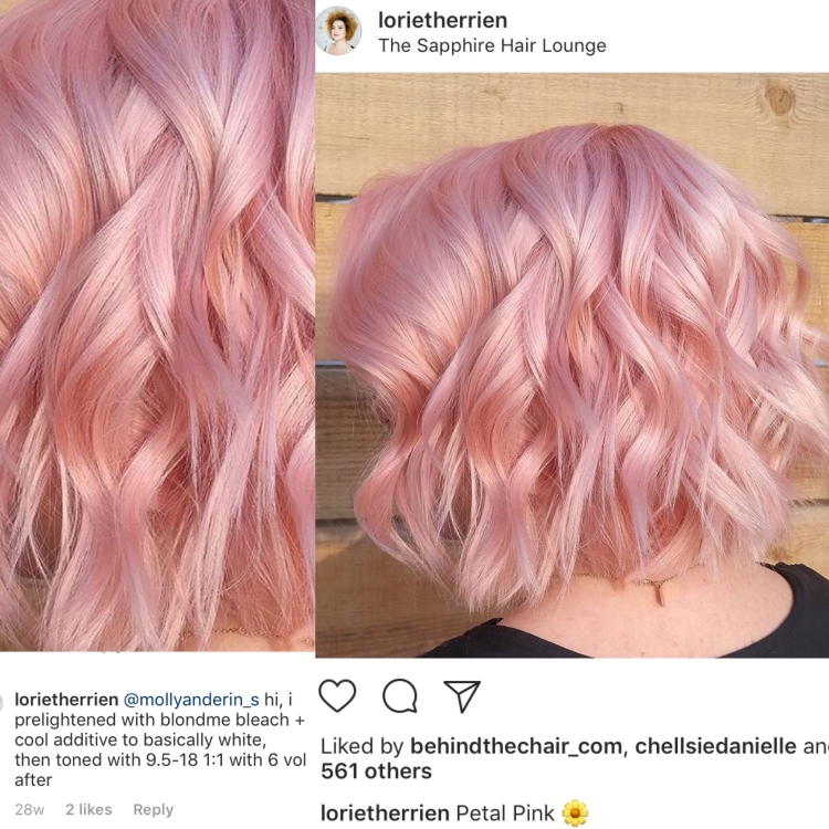 Матрикс окрашивание волос розовые тона