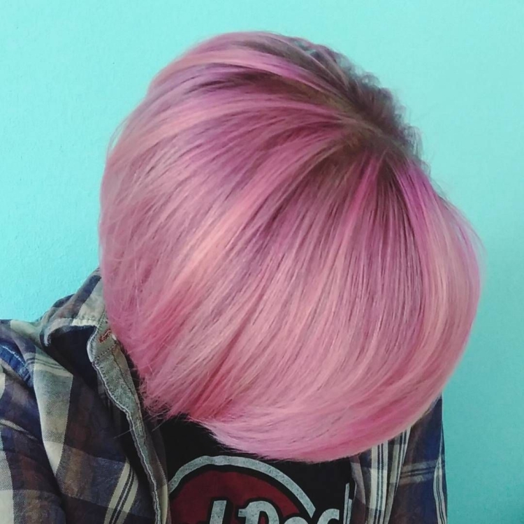 Розовый кварц волосы