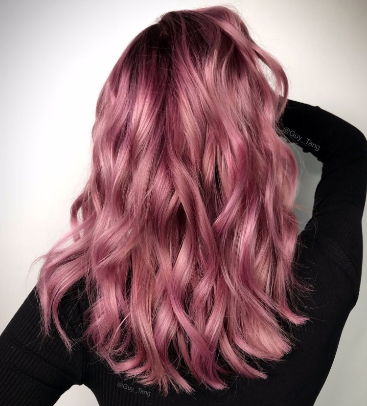 Dark Rose Gold hair
