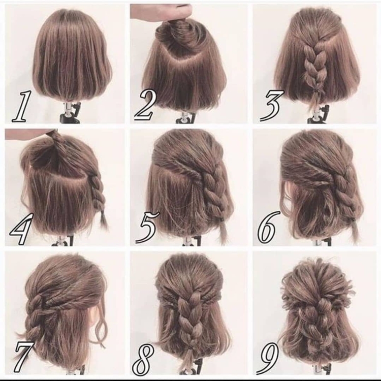 Лёгкие причёски на карк