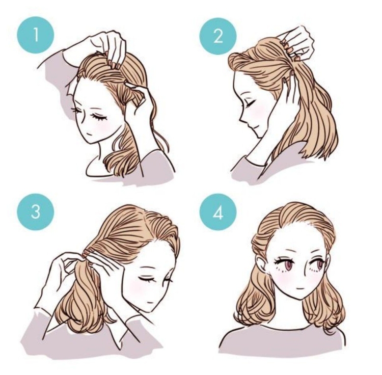 Лёгкие причёски для короткиз волос