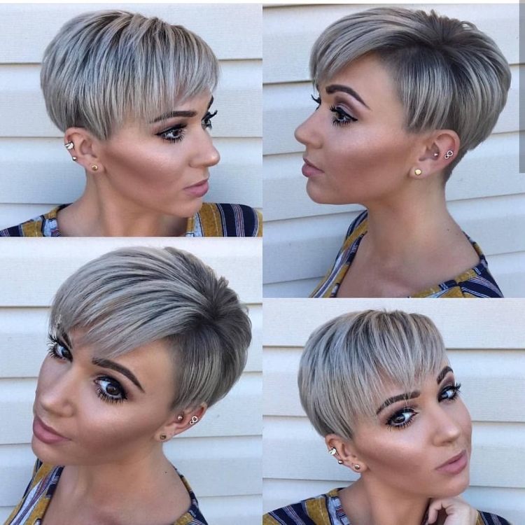 Мелирование на стрижку Пикси