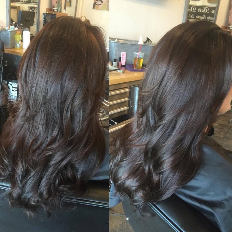 Шоколадный цвет волос