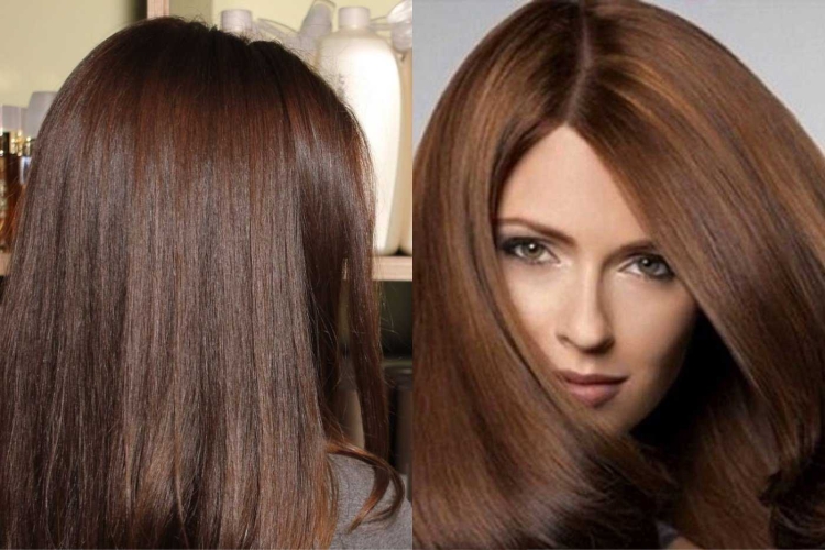Теплый шоколад цвет волос